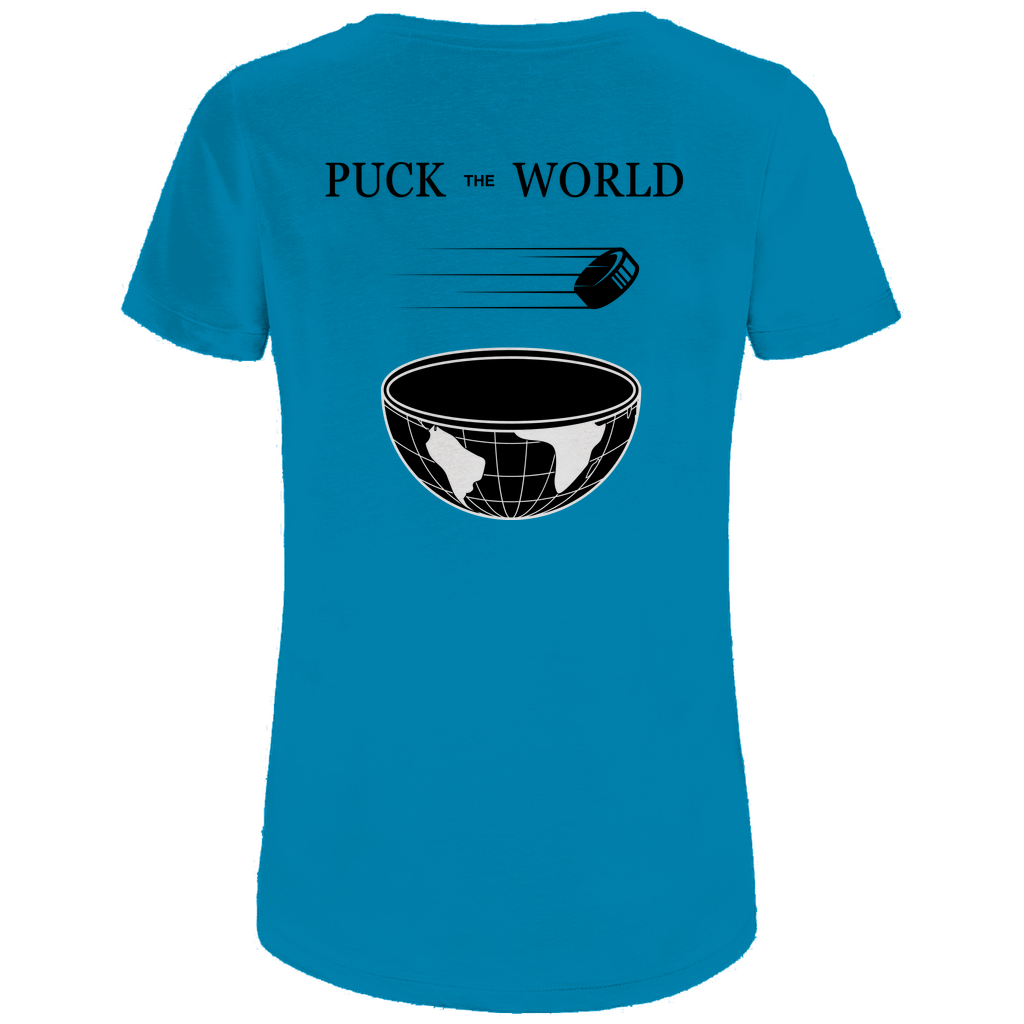 Ladies T-Shirt PUCK THE WORLD (front&back)