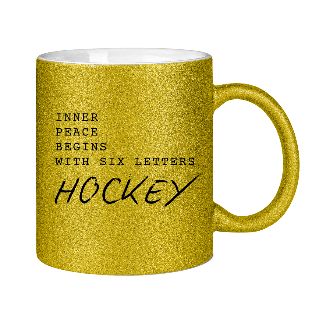 Glitzertasse INNER PEACE