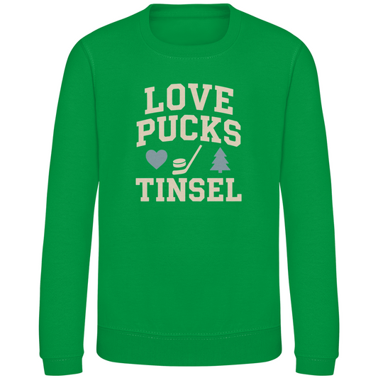 Kids Sweatshirt LOVE, PUCKS & TINSEL