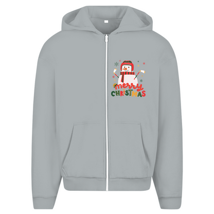 Oversize Zipper HOCKEY SNOWMAN (front&back)