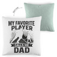Kopfkissen zweifarbig HOCKEYDAD FAVORITE PLAYER