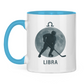 Tasse zweifarbig STERNZEICHEN LIBRA / WAAGE