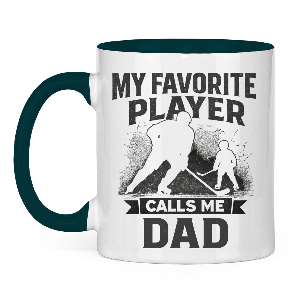 Tasse zweifarbig HOCKEYDAD FAVORITE PLAYER