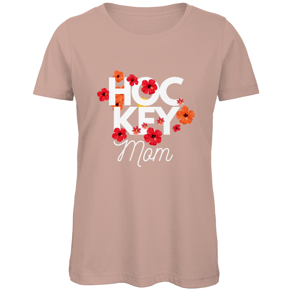 Ladies T-Shirt  HOCKYMOM FLOWERS