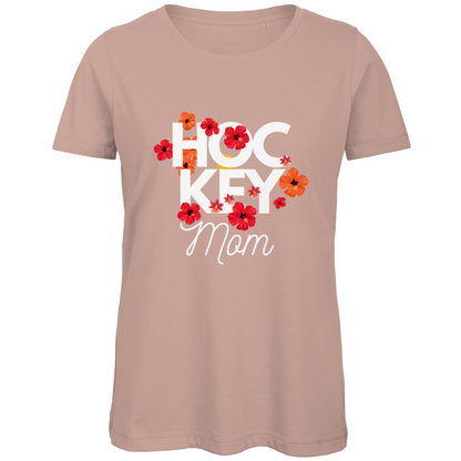 Ladies T-Shirt  HOCKYMOM FLOWERS