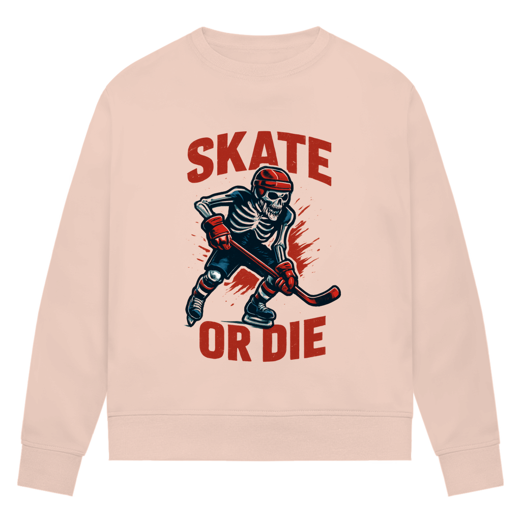 Ladies Sweatshirt HALLOWEEN SKATE OR DIE