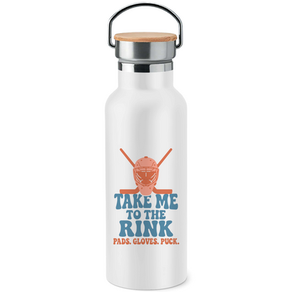Edelstahl-Trinkflasche TAKE ME TO THE RINK GOALIE