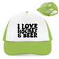 Retro Cap I LOVE HOCKEY & BEER