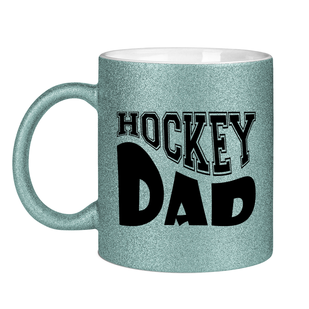Glitzertasse HOCKEYDAD WAVE