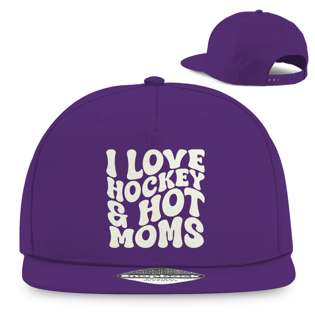 Snapback I LOVE HOCKEY & HOT MOMS