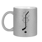 Glitzertasse HOCKEYSTICK MODERN