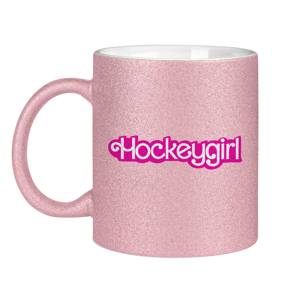 Glitzertasse HOCKEYGIRL SCHRIFT