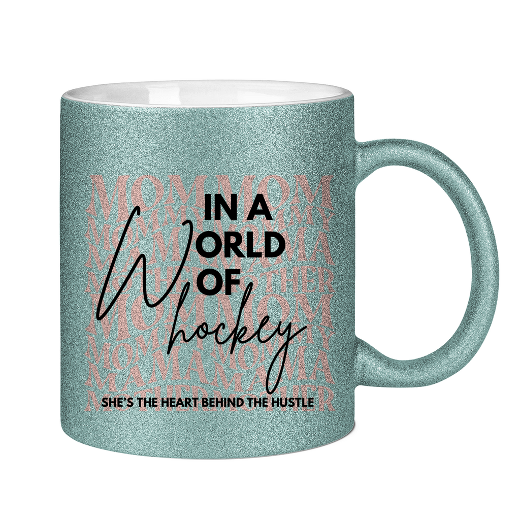 Glitzertasse WORLD OF HOCKEY - MOM