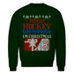 Unisex Sweatshirt UGLY CHRISTMAS MERRY HOCKEY