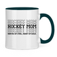 Tasse zweifarbig HOCKEYMOM NERVES & HEART