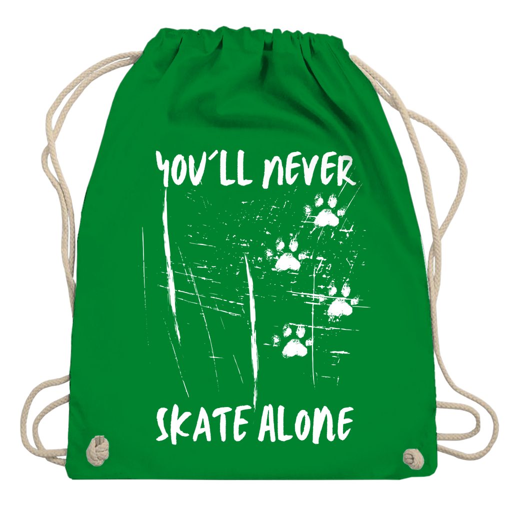Turnbeutel NEVER SKATE ALONE