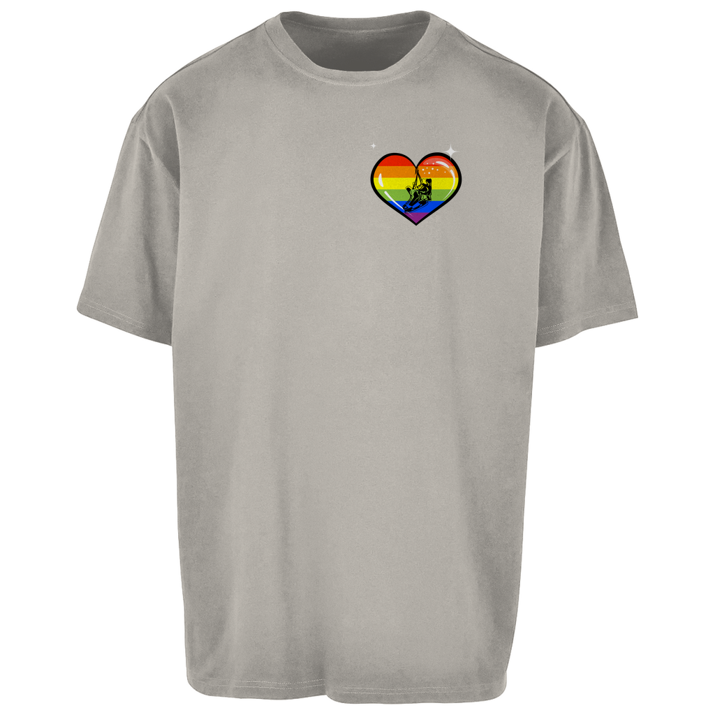 Oversize T-Shirt RAINBOW SKATE HEART