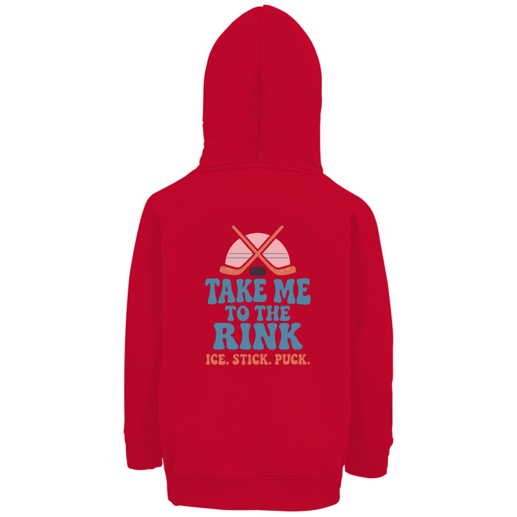Kids Hoodie TAKE ME TO THE RINK (back)