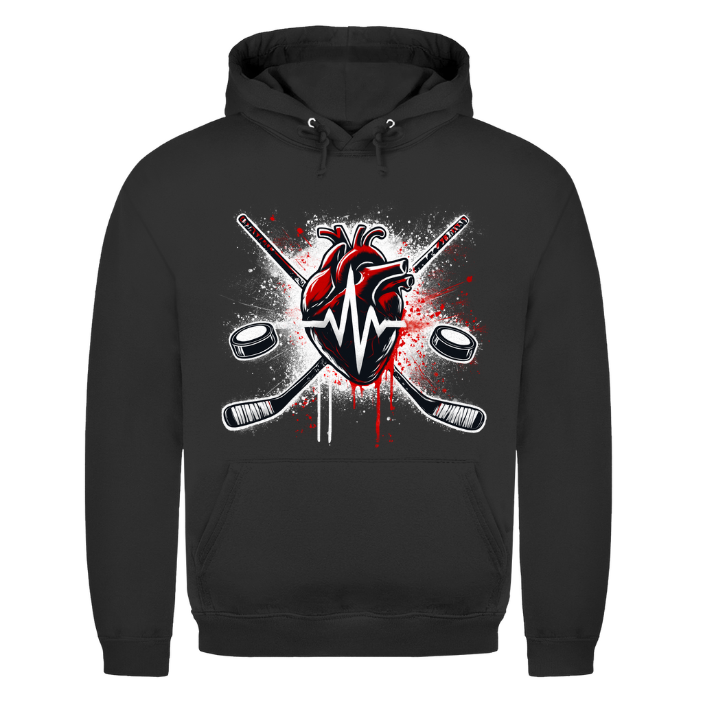 Unisex Hoodie HOCKEY HEARTBEAT