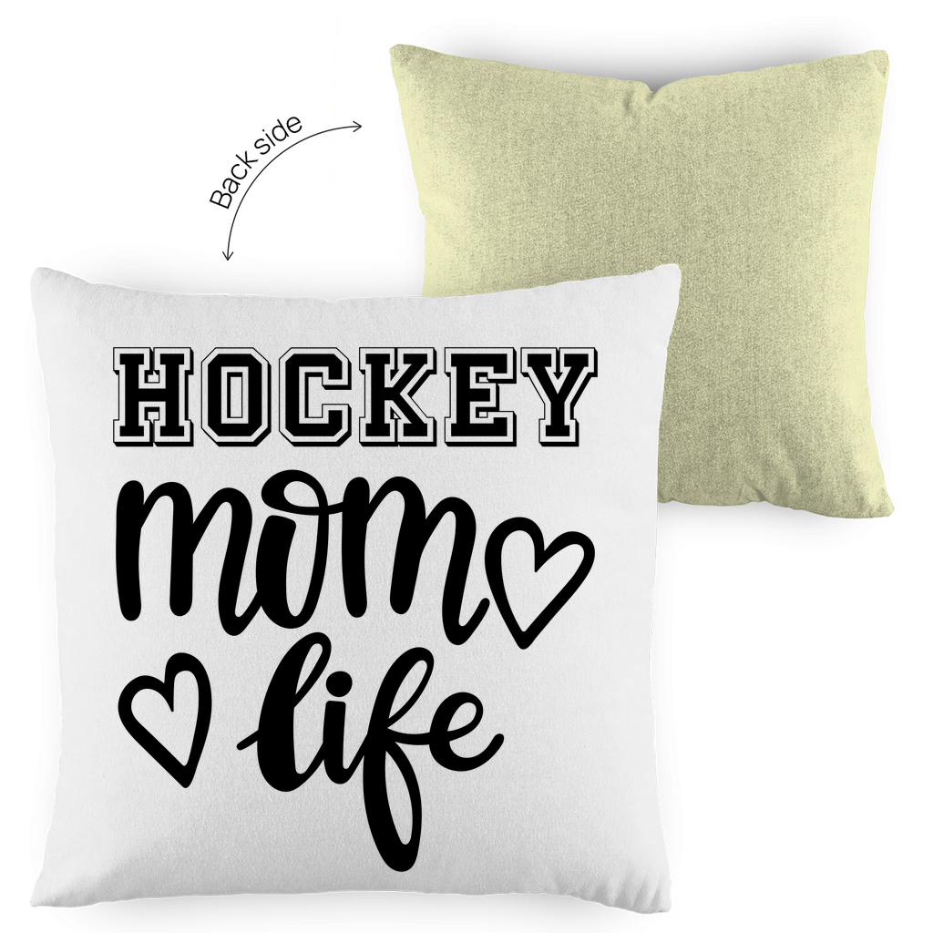 Kopfkissen zweifarbig HOCKEY MOM LIFE