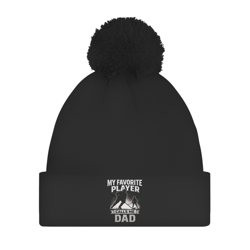 Bommelmütze HOCKEYDAD FAVORITE PLAYER