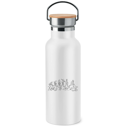 Edelstahl-Trinkflasche BORN TO HOCKEY EVULUTION
