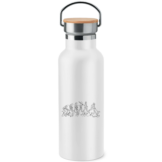 Edelstahl-Trinkflasche BORN TO HOCKEY EVULUTION