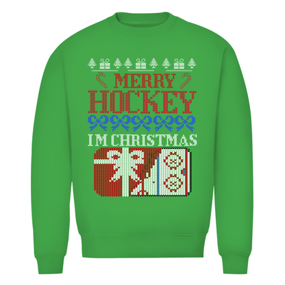 Unisex Sweatshirt UGLY CHRISTMAS MERRY HOCKEY