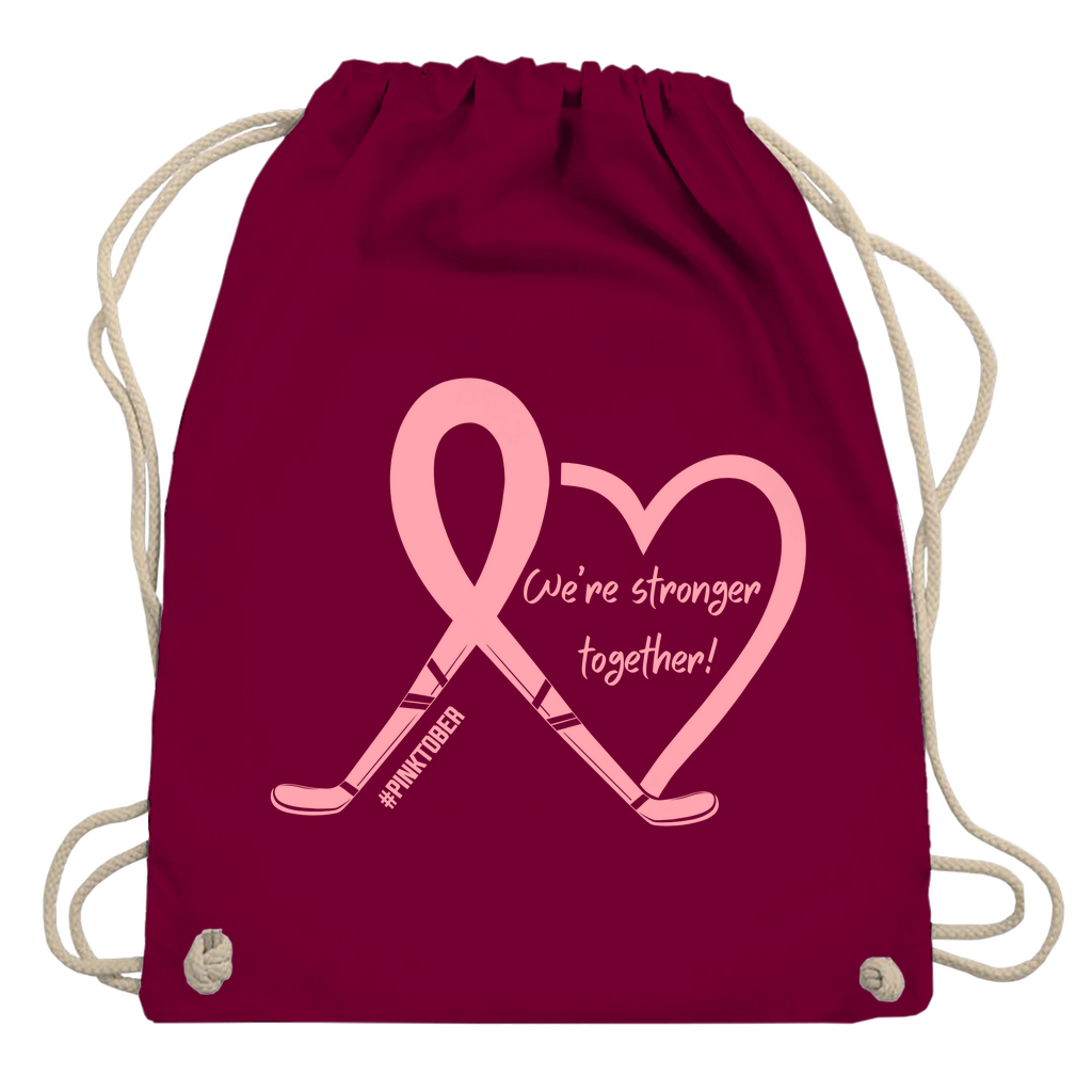 Turnbeutel PINKTOBER STRONGER TOGETHER