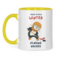 Tasse zweifarbig PINGU HOCKEY