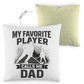 Kopfkissen zweifarbig HOCKEYDAD FAVORITE PLAYER
