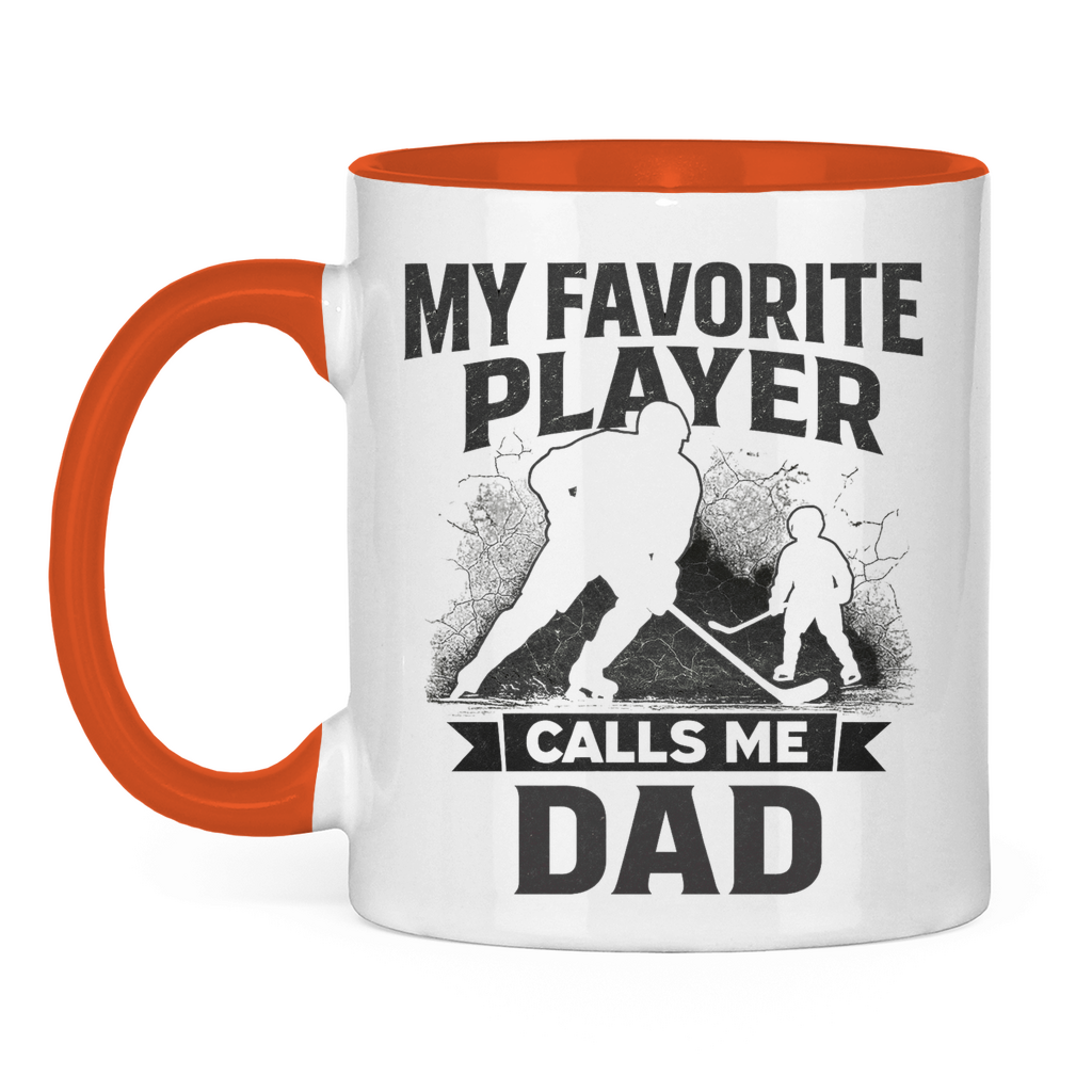 Tasse zweifarbig HOCKEYDAD FAVORITE PLAYER