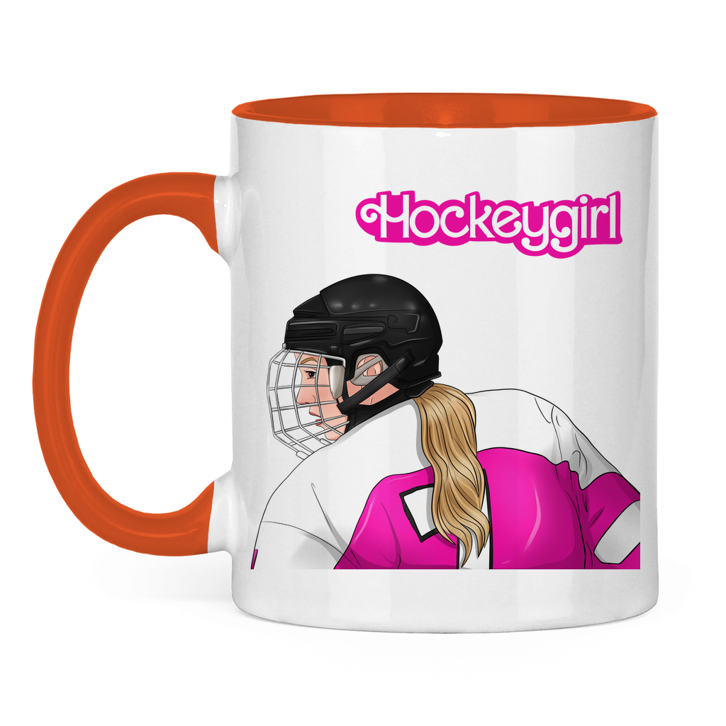 Tasse zweifarbig HOCKEYGIRL F&B