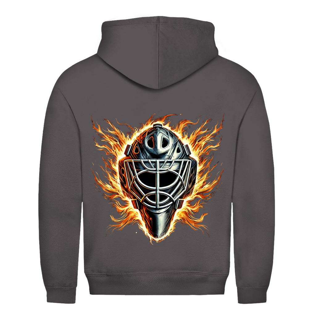 Unisex Hoodie BURNING MASK (back)