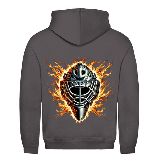 Unisex Hoodie BURNING MASK (back)
