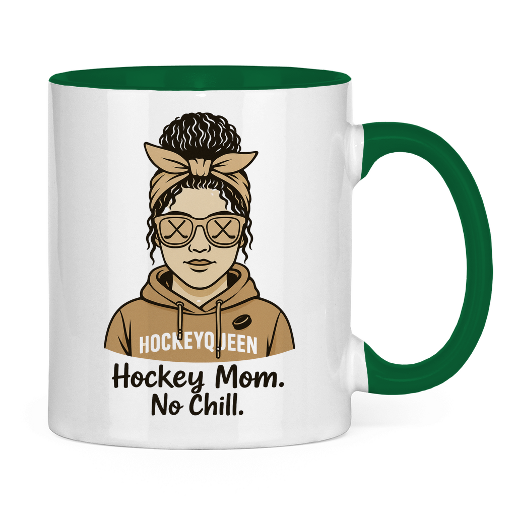 Tasse zweifarbig HOCKEY MOM - NO CHILL