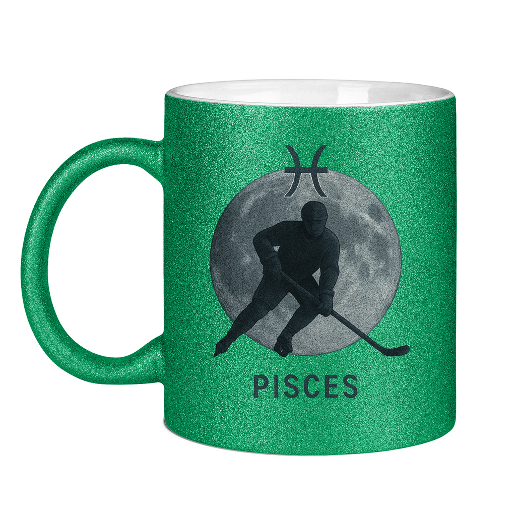 Glitzertasse STERNZEICHEN PISCES / FISCH