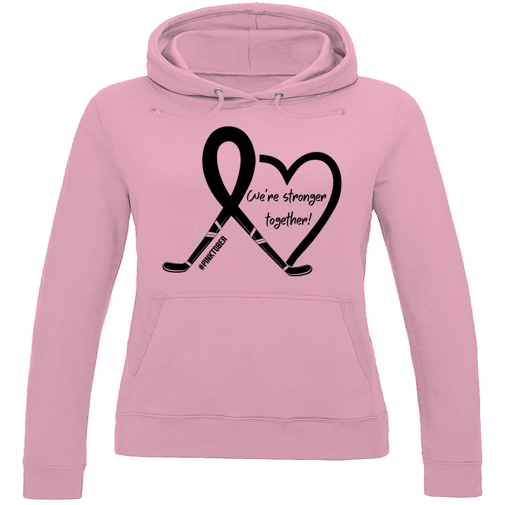 Ladies Hoodie PINKTOBER STRONGER TOGETHER