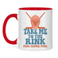 Tasse zweifarbig TAKE ME TO THE RINK GOALIE