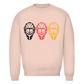 Unisex Sweatshirt GOALIE MASKE SCHWARZ-ROT-GOLD
