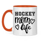 Tasse zweifarbig HOCKEY MOM LIFE