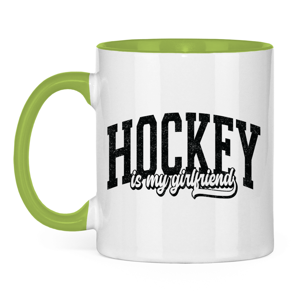 Tasse zweifarbig HOCKEY IS MY GIRLFRIEND