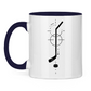 Tasse zweifarbig HOCKEYSTICK MODERN