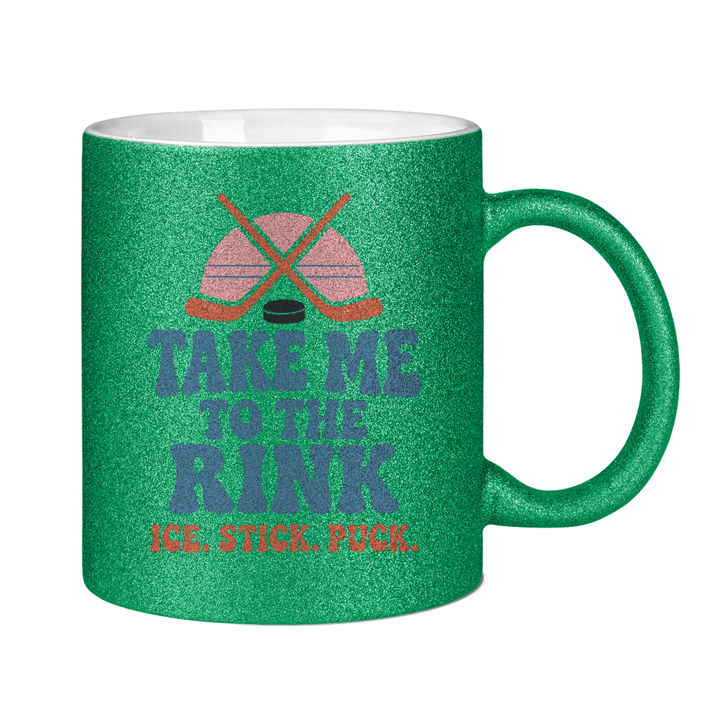 Glitzertasse TAKE ME TO THE RINK