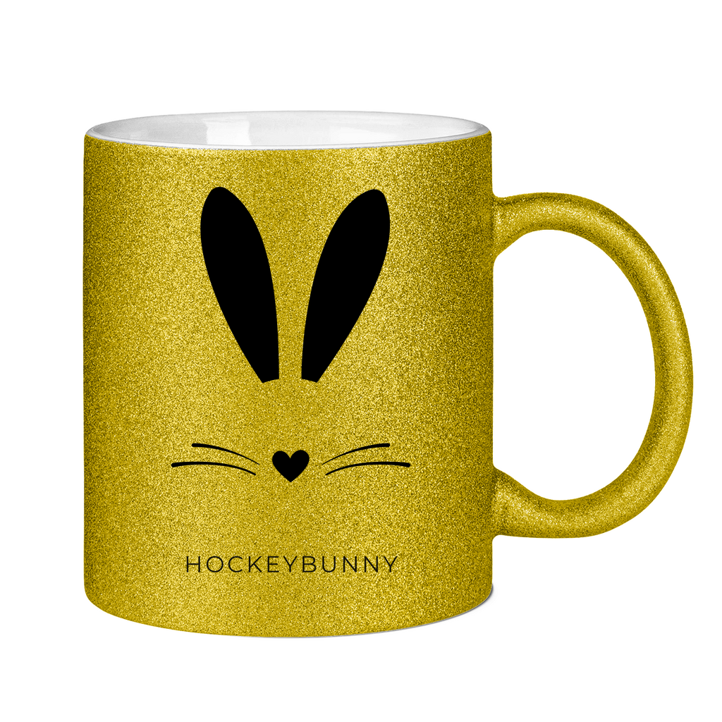 Glitzertasse HOCKEYBUNNY