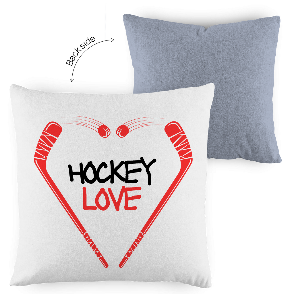 Kopfkissen zweifarbig HOCKEYLOVE STICKHEART