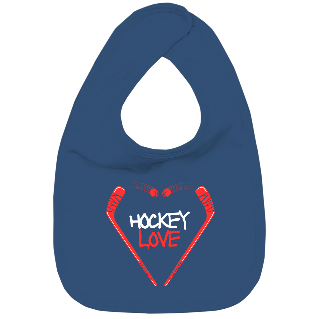 Kinder Bio Lätzchen HOCKEYLOVE STICKHEART