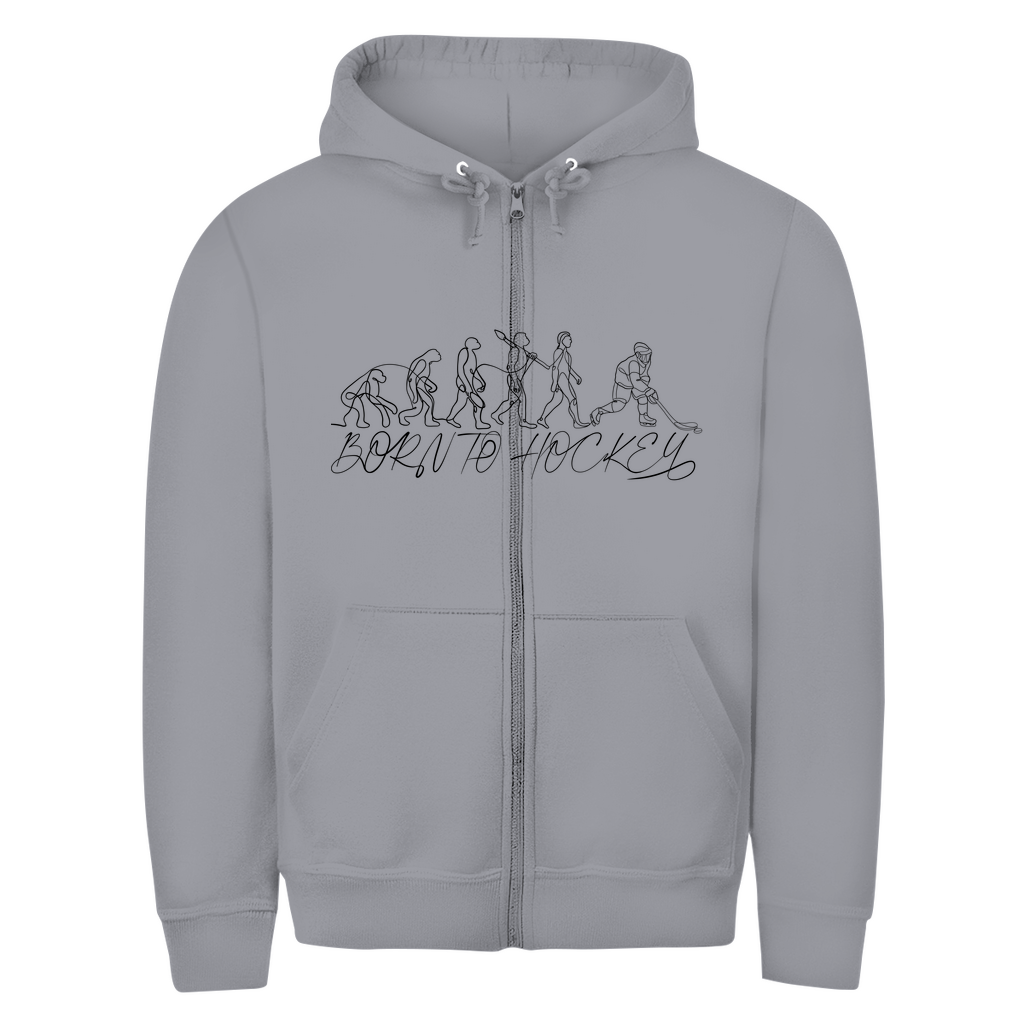 Unisex Zipper BORN TO HOCKEY EVULUTION
