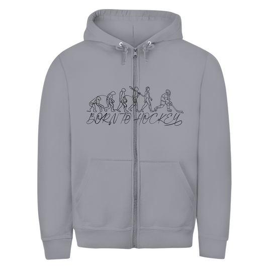 Unisex Zipper BORN TO HOCKEY EVULUTION