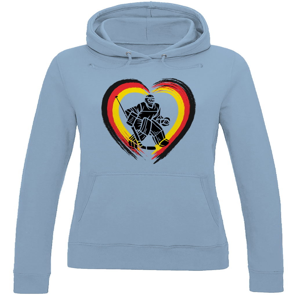 Ladies Hoodie HEART GERMANY GOALIE